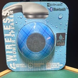 Blue Wireless Shower Speaker
